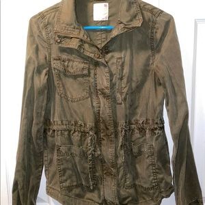 Green cargo jacket